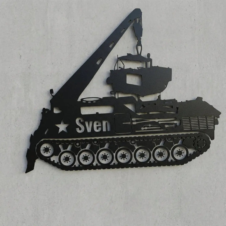 Fahrzeug-Silhouette mit Text Sven