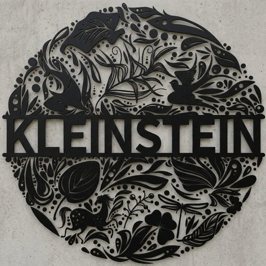 Metall-Wandschild KLEINSTEIN Steelmonks