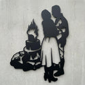 Flur Silhouetten-Wandschild