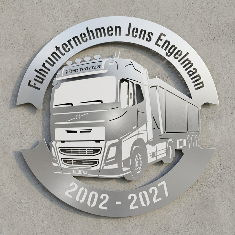 Firmen-Wandschild – Fuhrunternehmen Jens Engelmann (2002–2027)