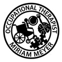 Rundes Zunft-Emblem Ergotherapie – Miriam Meyer