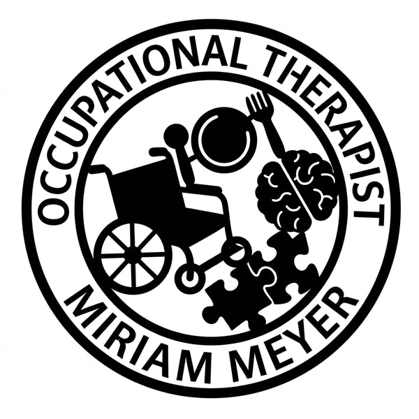 Rundes Zunft-Emblem Ergotherapie – Miriam Meyer