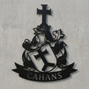 Wandschild Familienwappen CAHANS Steelmonks