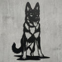 Hund Konturbild Wandschild