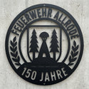 Metall-Wandschild nach Foto – Einteilig