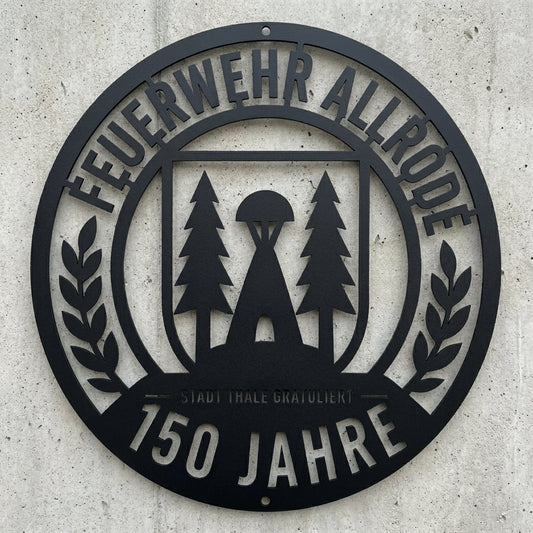 Metall-Wandschild nach Foto – Einteilig