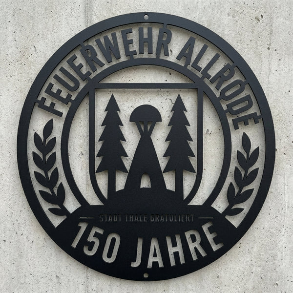 Metall-Wandschild nach Foto – Einteilig