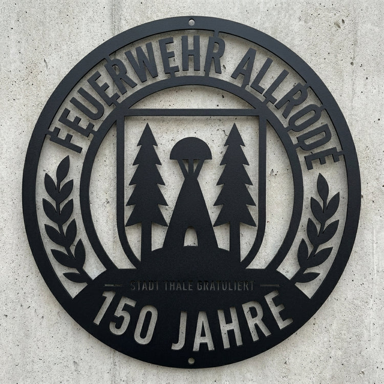 Metall-Wandschild nach Foto – Einteilig