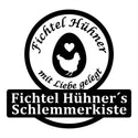Logo-Wandschild Fichtel Hühner´s Schlemmerkiste Steelmonks