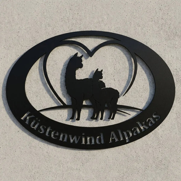 Silhouetten-Wandschild nach Foto Steelmonks