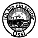 Rundes Wandschild mit Text