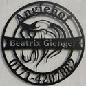 Rundes Pferdekopf-Wandschild Angiehof