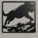 Hund im Rahmen – Wandschild Steelmonks