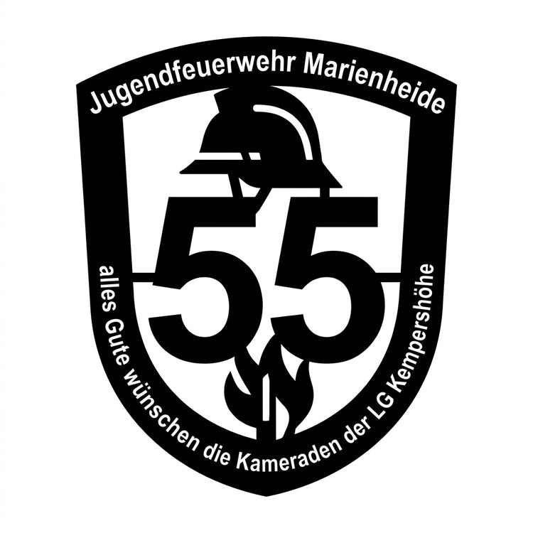 Wappen 55 Jahre Jugendfeuerwehr Marienheide