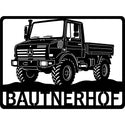Unimog-Hofschild „Bautnerhof“