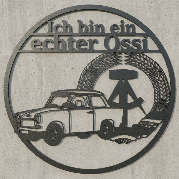 Rundes Wandschild – Motiv nach Foto