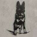 Hundekontur Silhouette Wandschild