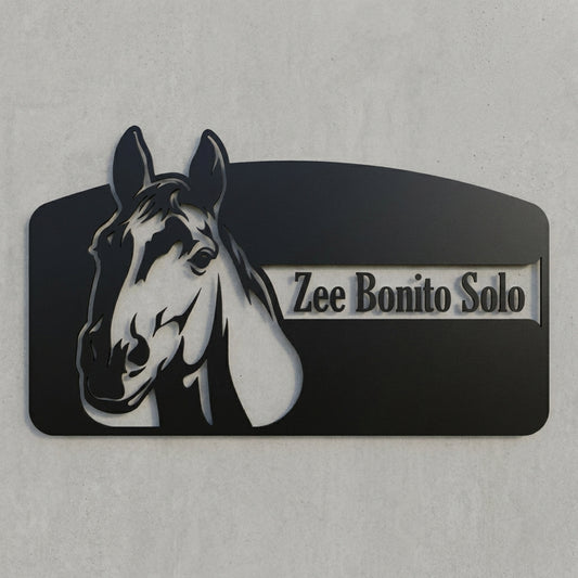 Boxenschild Pferdekopf – Zee Bonito Solo