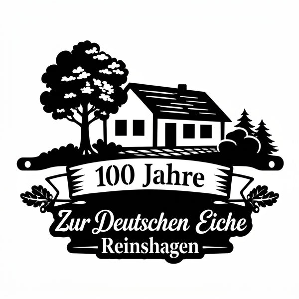 Wandschild mit Originaltext