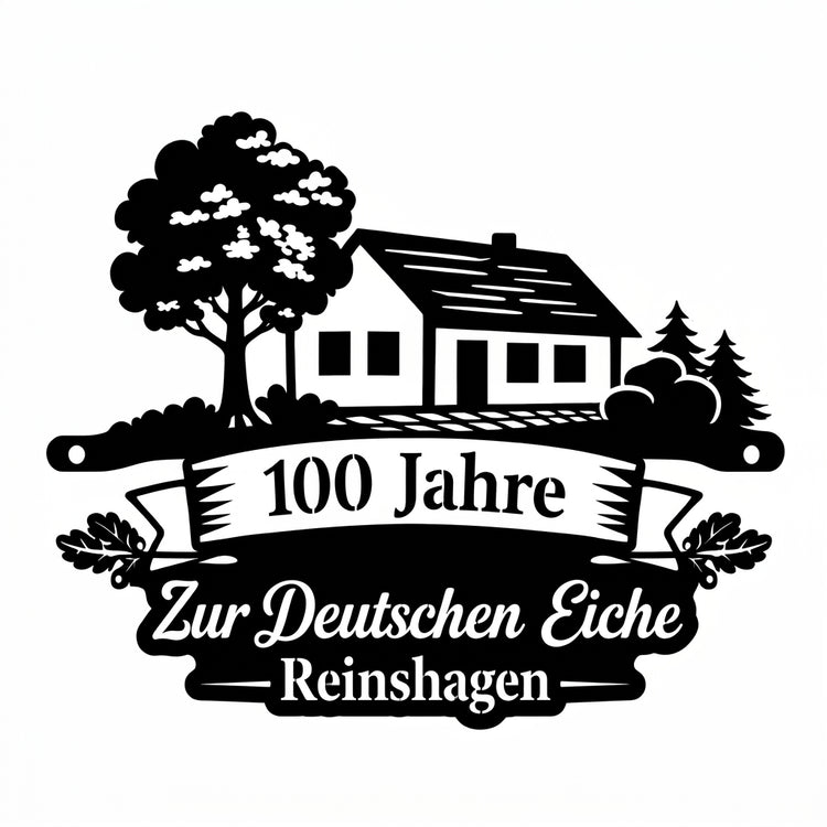 Wandschild mit Originaltext