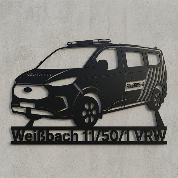 Fahrzeug Silhouette Wandschild mit Text