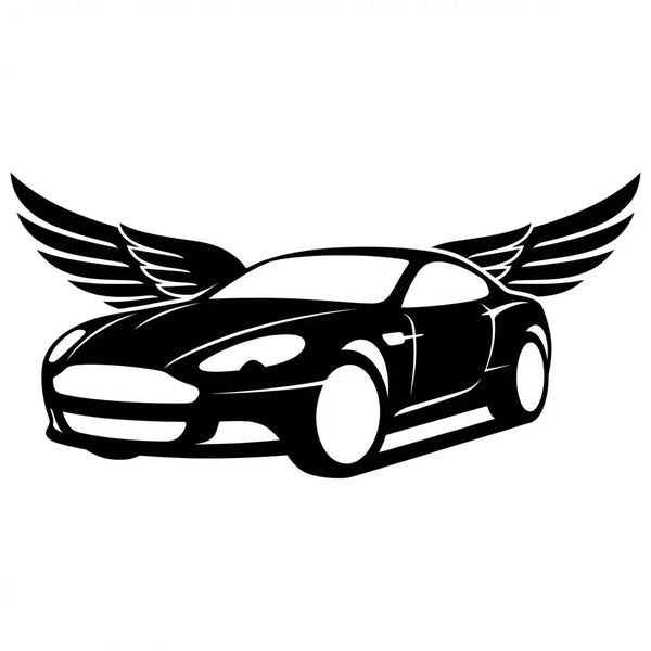 Geflügeltes Auto Emblem – Wandschild Steelmonks