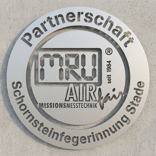 Rundes Partnerschaft-Schild – Schornsteinfegerinnung Stade