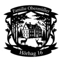 Familienwappen Schild – Familie Obermüller, Hörhag 16 Steelmonks
