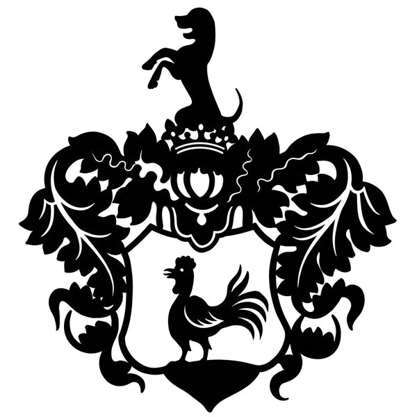 Familienwappen Emblem-Wandschild Steelmonks