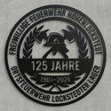 Feuerwehr-Jubiläumsschild 125 Jahre Hohenlockstedt