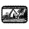 Harvester im Kettensägen-Rahmen – 60. Geburtstag