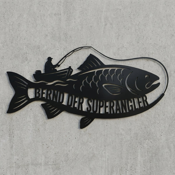 Fisch-Emblem Bernd der Superangler