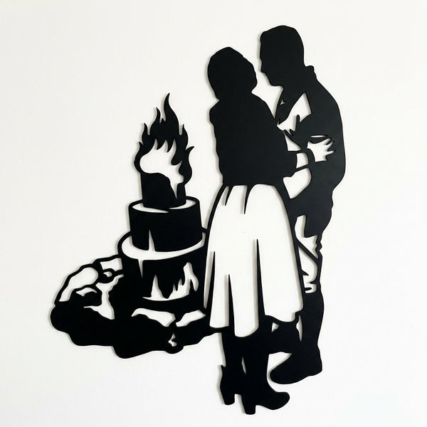 Flur Silhouetten-Wandschild