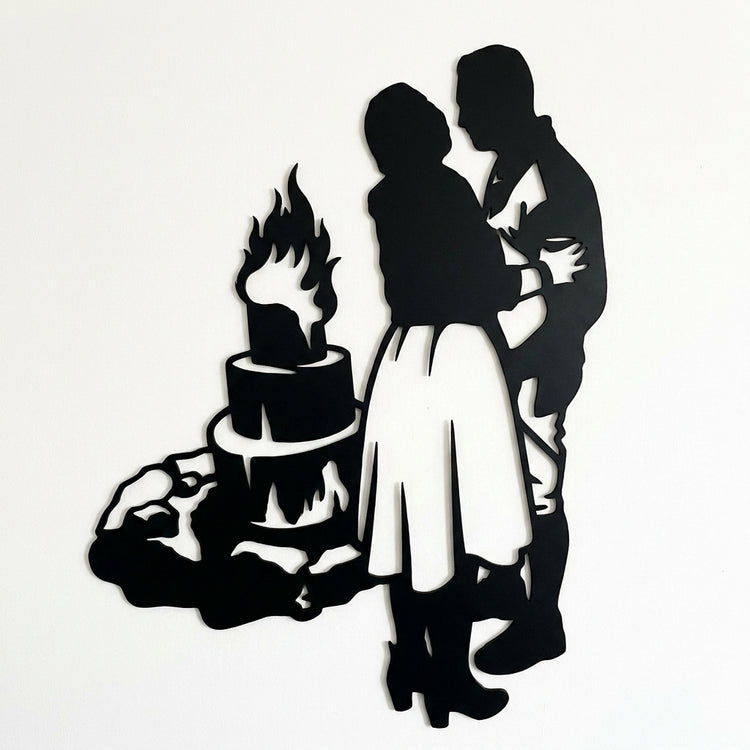 Flur Silhouetten-Wandschild