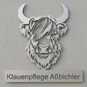 Klauenpflege Aßbichler Emblem-Wandschild Steelmonks