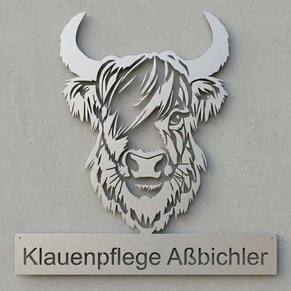 Klauenpflege Aßbichler Emblem-Wandschild Steelmonks