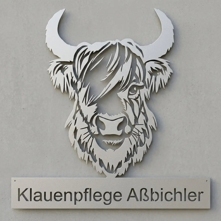 Klauenpflege Aßbichler Emblem-Wandschild