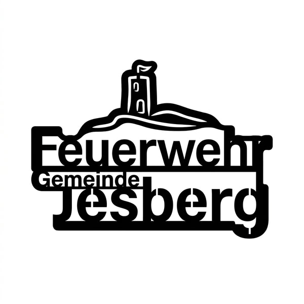 Metall-Wandschild Jesberg