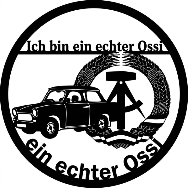 Rundes Wandschild – Motiv nach Foto