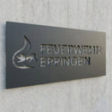 Rechteckiges Logo-Wandschild Steelmonks