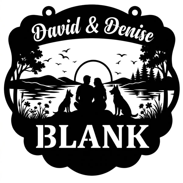 Saloonschild Malinois – David & Denise
