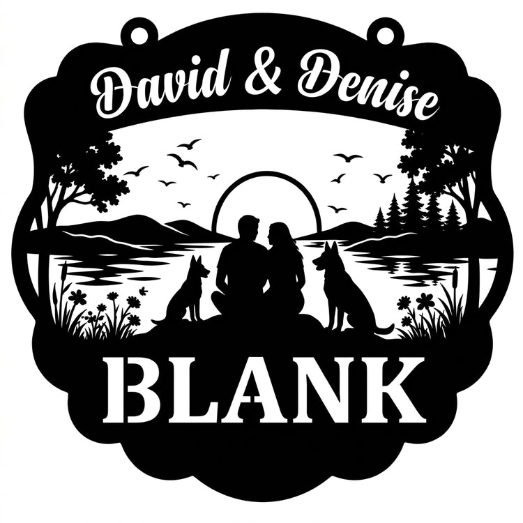 Saloonschild Malinois – David & Denise