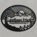 Ovales Hausschild Landhaus Friedl