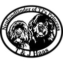 Ovales Hausschild Neufundländer – T & J Haas Steelmonks