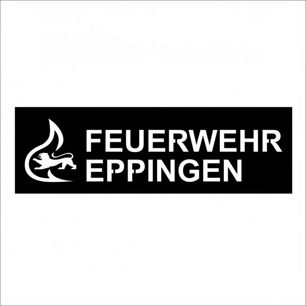 Rechteckiges Logo-Wandschild – negativ ausgeschnitten Steelmonks