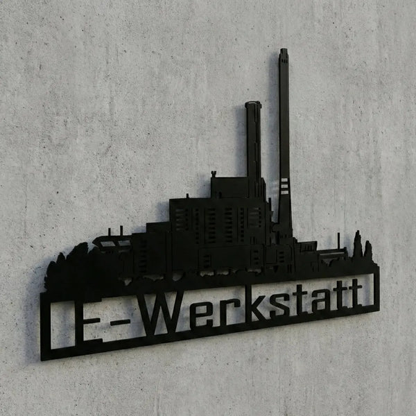 E‑Werkstatt Wandschild Steelmonks