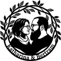 Paar-Porträt mit Zweigkranz – Katharina & Bertram