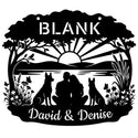 Wandschild See-Paar mit Malinois – BLANK