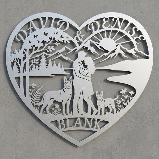 Herzschild David & Denise BLANK – Malinois & Natur