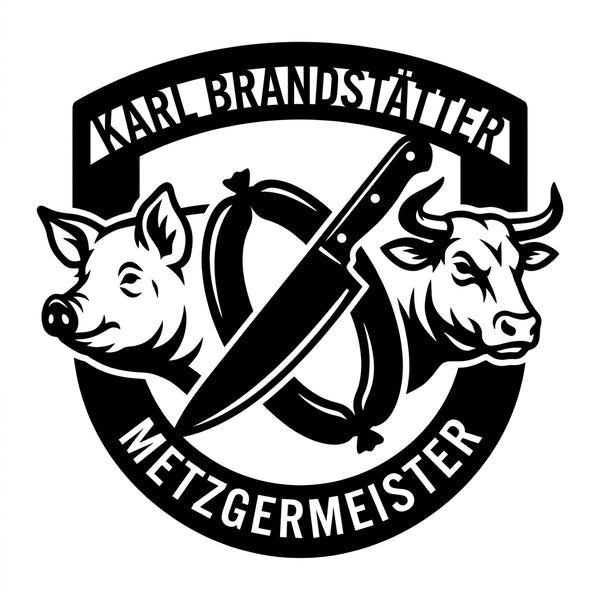 Metzgermeister-Wappenschild Karl Brandstätter